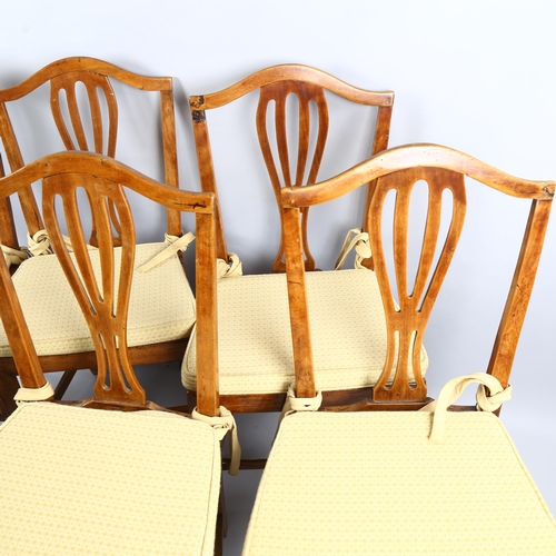 232 - A set of 6 Georgian Hepplewhite style country dining chairs