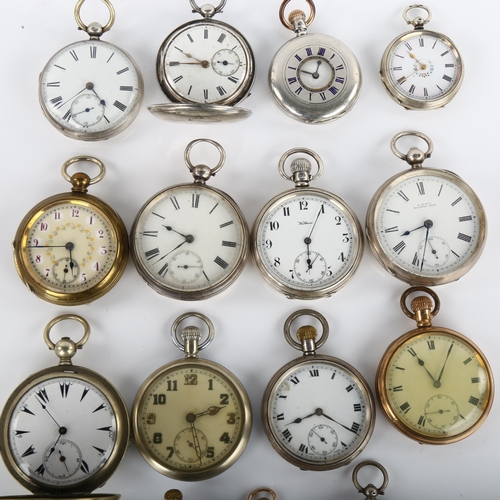 1016 - Various pocket watches, including British Military issue GSTP example, silver Waltham example etc