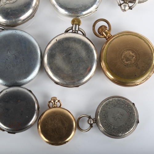 1016 - Various pocket watches, including British Military issue GSTP example, silver Waltham example etc