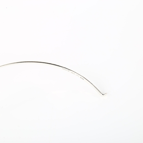 1340 - ALTON - a Swedish modernist sterling silver neck torque, internal circumference approx 40cm, 14.6g