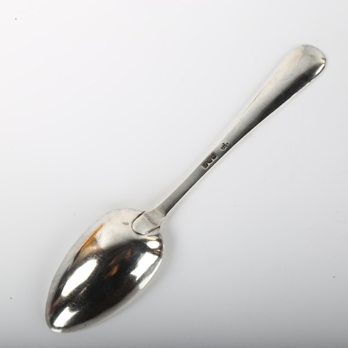 1378 - A George V silver combination basting spoon/marrow scoop, by George Jackson and David Fullerton, hal... 