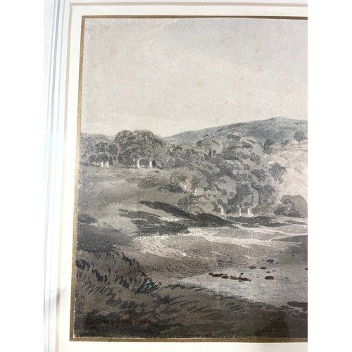 159 - John Varley (1778 - 1842), Bolton Abbey Yorkshire, watercolour, signed and inscribed verso, 22cm x 3... 