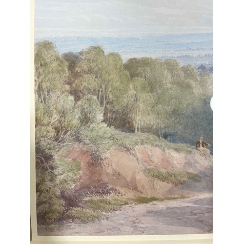 161 - Samuel Jackson (1794 - 1869), extensive landscape, watercolour, 27cm x 41cm, framed