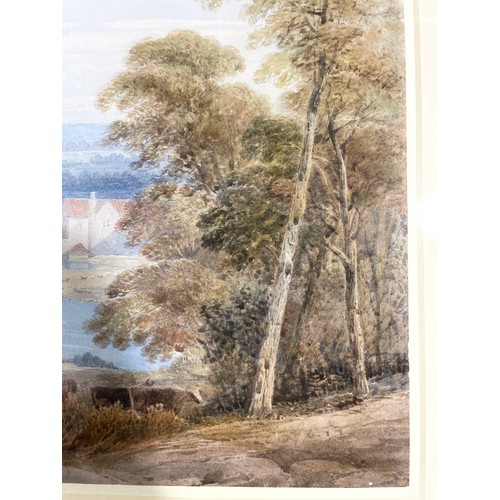 161 - Samuel Jackson (1794 - 1869), extensive landscape, watercolour, 27cm x 41cm, framed