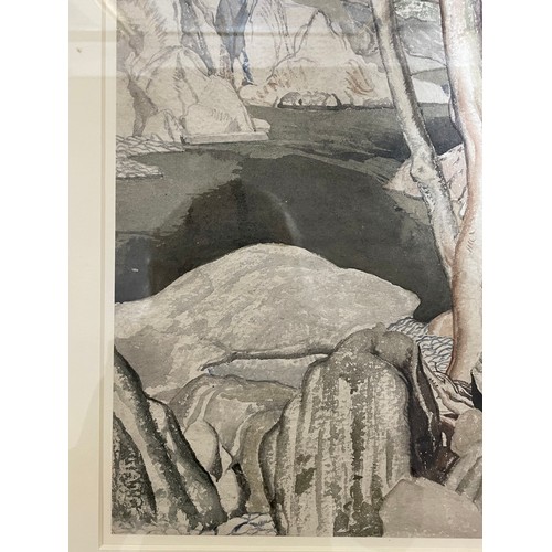 138 - Averil Burleigh (1883 - 1949), a mountain pool, watercolour, signed, 38cm x 54cm, framed