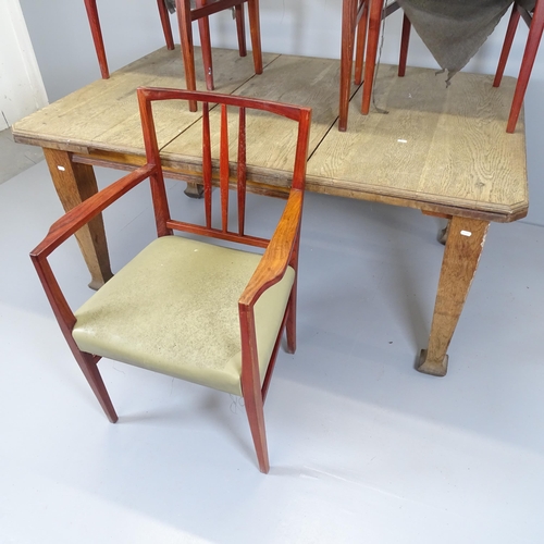 2530 - A set of four mid-century dining chairs (2+2) in the manner of Gordon Russell, and an early 20th cen... 