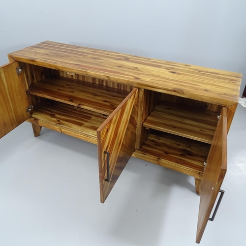 2058 - A contemporary three-door sideboard constructed from reclaimed pine. 168x82x48cm