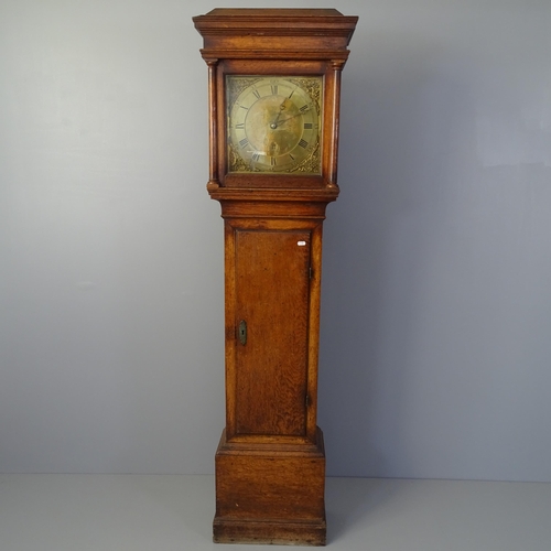 2063 - William Galson of Tenterden, A 19th century oak cased 30 hour longcase clock, with 12