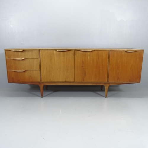 2082 - A mid-century teak sideboard with label for A H Mcintosh, Kirkcaldy, Scotland. 202x79x48cm