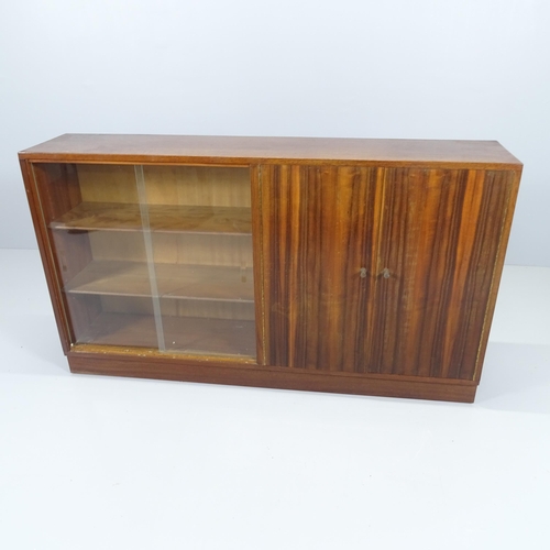 2100 - Morris of Glasgow, a mahogany and rosewood veneered Cumbrae glazed bookcase/display cabinet. With ma... 