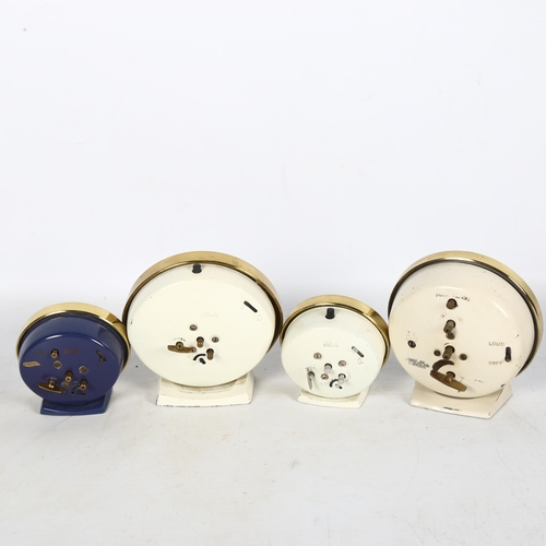 386 - A group of 4 Vintage Westclox alarm clocks, tallest 11.5cm