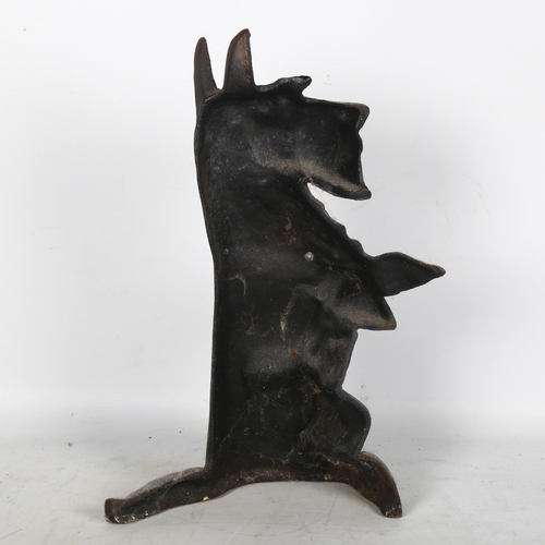 412 - A cast-iron Terrier figure doorstop, 36cm