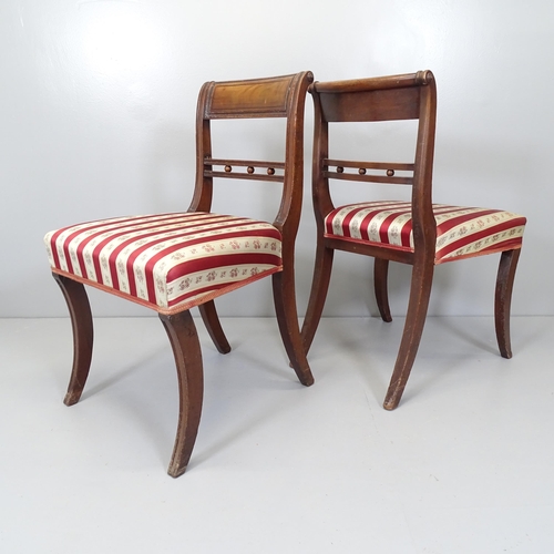 2665 - A set of four Georgian mahogany dining chairs.