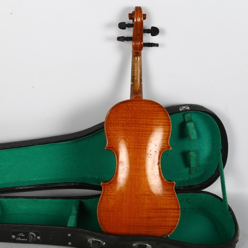 207 - An Antique French children's violin, circa 1900, label 