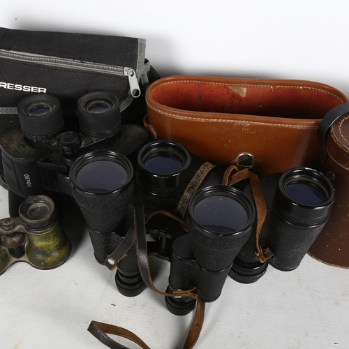 226 - A quantity of Lieberman & Gortz 20x45 coated lens binoculars with carry case, a pair of Tohyoh Tokyo... 