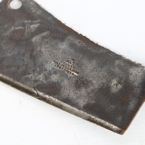 59 - A Victorian steel-bladed cleaver 