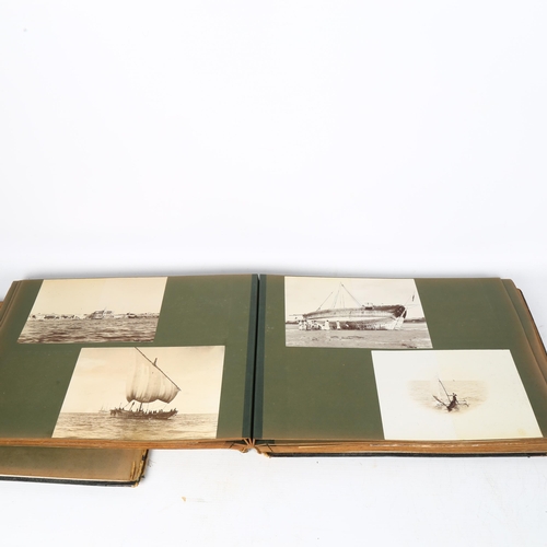 89 - An album of Vintage photographs, depicting scenes from Algoa Bay Port Elizabeth, East London Harbour... 