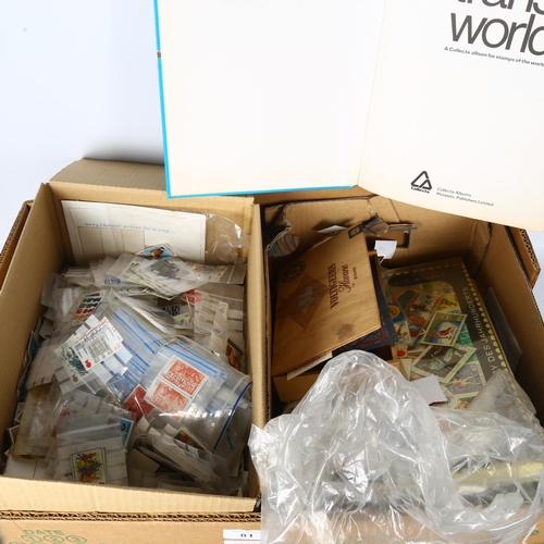 93 - A large quantity of UK and worldwide stamps, some partially filled stamp albums, loose stamps etc