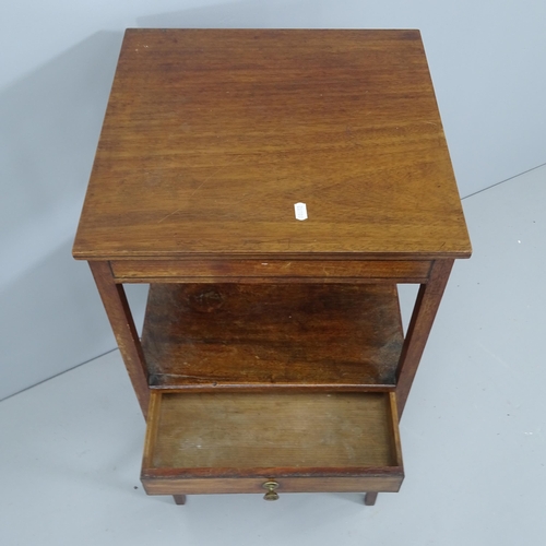 2219 - A 19th century two tier washstand, with single frieze drawer. 42x79x43cm