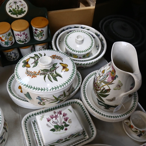 675 - Portmeirion, The Botanic Garden, a quantity of ceramic ware, including a butter dish, a large milk j... 