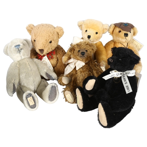 748 - 5 Deans Rag Book teddy bears, and a Marks & Spencer Connoisseur teddy bear, H25cm