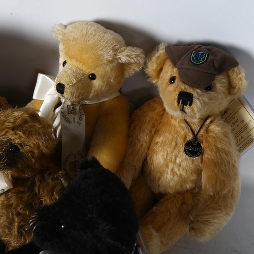 748 - 5 Deans Rag Book teddy bears, and a Marks & Spencer Connoisseur teddy bear, H25cm