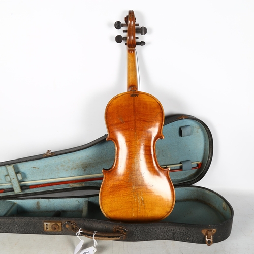 Brun horisont Pine NATCH HOPF - a Vintage German violin, no labels, but markings on the  reverse body of the violin, vio