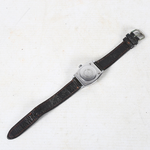 864 - A Vintage Pierce Parashock non-magnetic wristwatch, serial no. 56334 to the back of the case