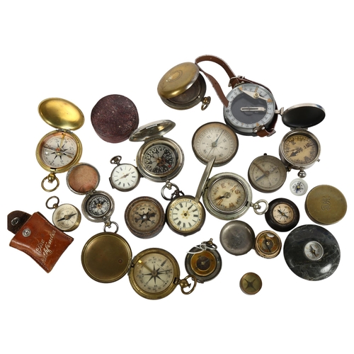 574 - A quantity of Vintage compasses