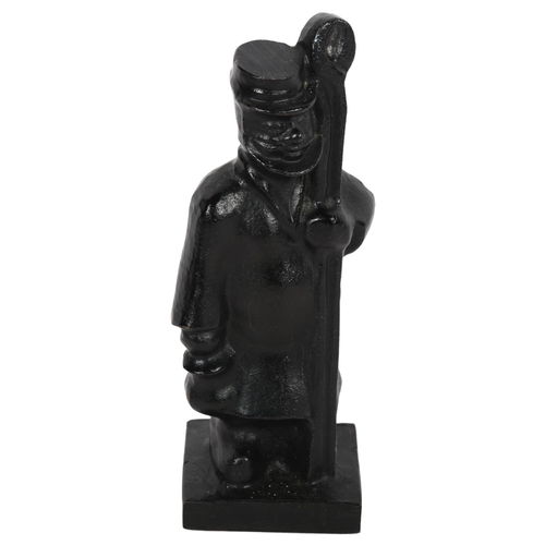 579 - KARLS KOGA - a sculpture of a shepherd figure, H20cm