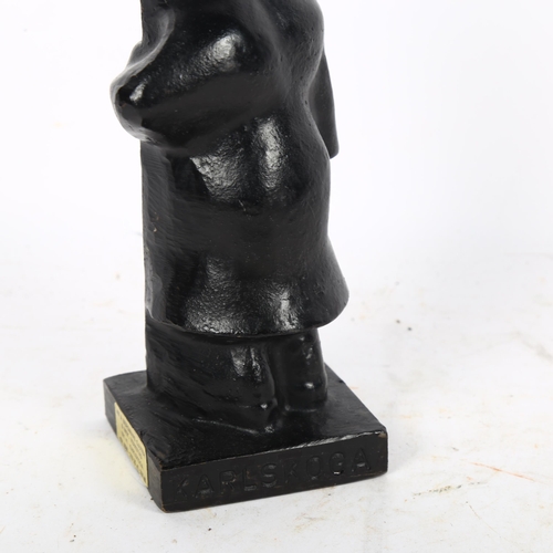 579 - KARLS KOGA - a sculpture of a shepherd figure, H20cm