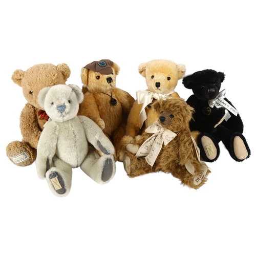 641 - 5 Deans Rag Book teddy bears, and a Marks & Spencer Connoisseur teddy bear, H25cm