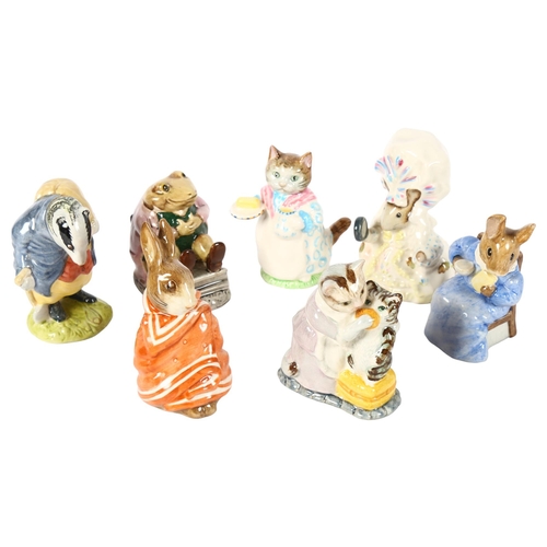 649 - A group of 7 Beswick Beatrix Potter figures, including Cottontail and Mr Jackson, boxed