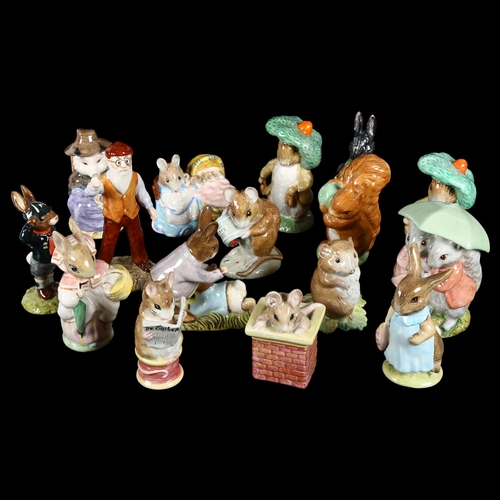 651 - Boxed Royal Doulton scout figure, and 15 Royal Albert Beatrix Potter figures, some boxed