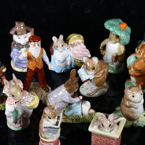 651 - Boxed Royal Doulton scout figure, and 15 Royal Albert Beatrix Potter figures, some boxed