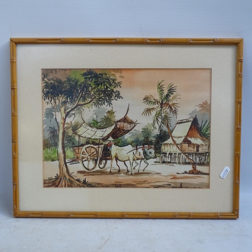 236 - A collection of Oriental prints, including various male figures, market scenes, sailing ships etc