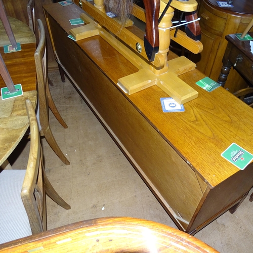 2096 - A mid-century teak sideboard, with label for Stateroom by Stonehill Furniture. 183x72x47cm