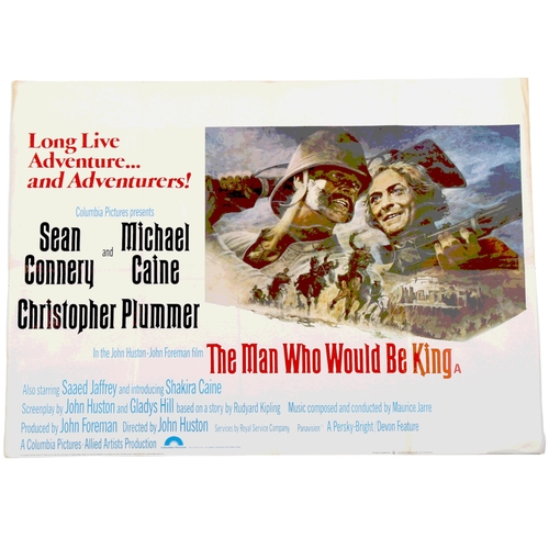 404 - The Man Who Would Be King, (1975),  Britsh Quad film poster, Columbia Pictures, starring Sean Conner... 