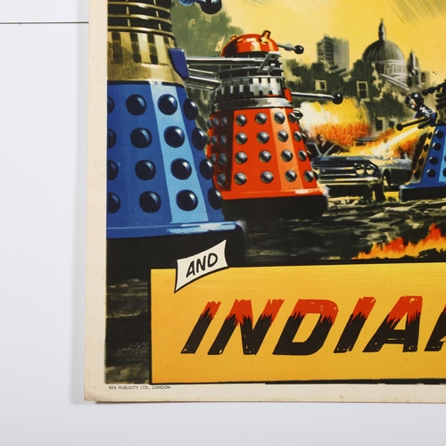 405 - Dr. Who: Dalek Invasion Earth 2150, (1966) British Quad film poster, Bill Wiggins artwork, ABC cinem... 