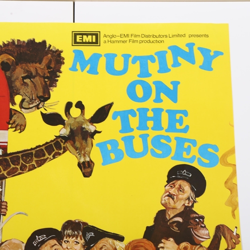 408 - Mutiny On The Buses (1972) British One Sheet film poster,  artwork by Arnaldo Putzu, Hammer Film Pro... 