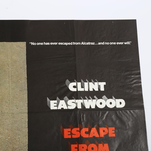 409 - Escape From Alcatraz (1979), British Quad film poster, Paramount Pictures, with Clint Eastwood starr... 