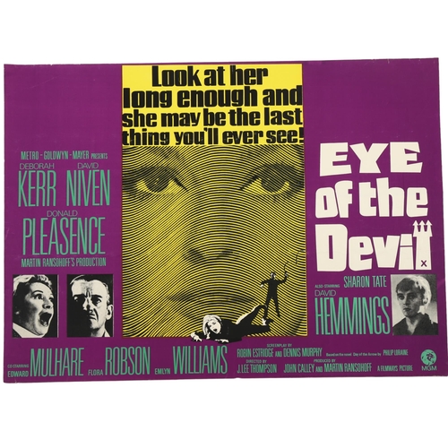 410 - Eye of the Devil, (1966), British Quad film poster, MGM, 30 x 40 inches