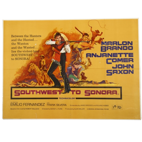 422 - 4 British Quad vintage film posters, Southwest to Sonora, The Missouri Breaks, Monte Walsh, Catlow/T... 