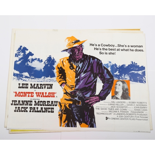 422 - 4 British Quad vintage film posters, Southwest to Sonora, The Missouri Breaks, Monte Walsh, Catlow/T... 