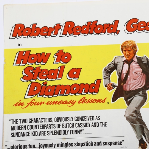 423 - 3 British Quad film posters, Capone (1975), How to steal a diamond starring Robert Redford and Diamo... 