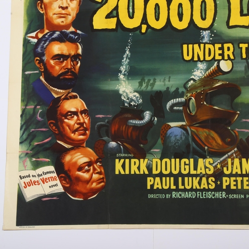 427 - 20,000 Leagues under the Sea, (1954), British Quad film poster, Walt Disney, 30 x 40 inches