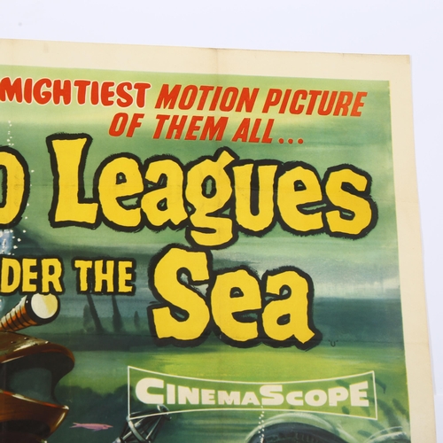 427 - 20,000 Leagues under the Sea, (1954), British Quad film poster, Walt Disney, 30 x 40 inches