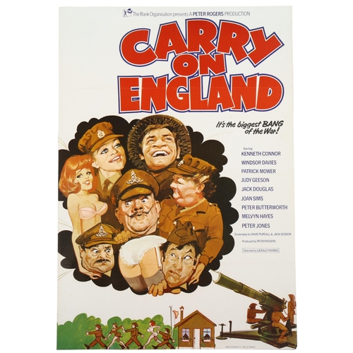 430 - Carry On England, (1976), British One Sheet film poster, Peter Rogers production, 27 x 40 inches