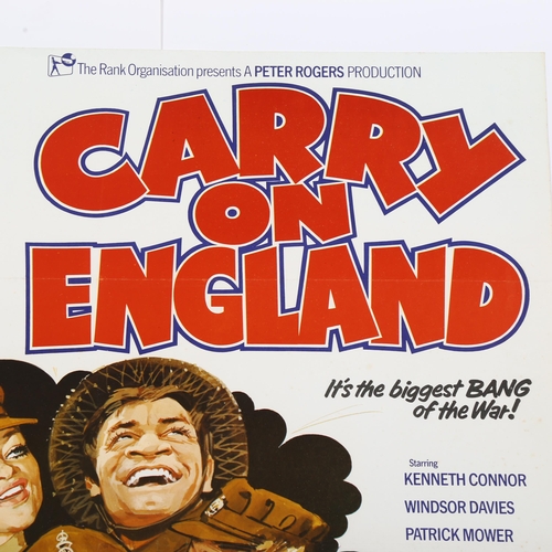 430 - Carry On England, (1976), British One Sheet film poster, Peter Rogers production, 27 x 40 inches