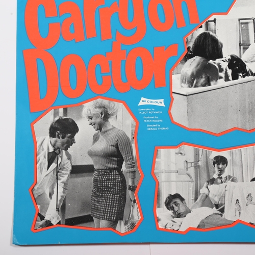 431 - Carry On Doctor, British One Sheet film poster, later re-release of 1967 comedy, Peter Rogers produc... 